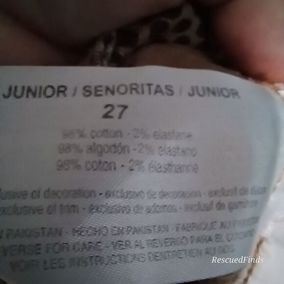 William Rast Perfect Ankle Skinny Graphic Denim Jeans 27 - Picture 6 of 8